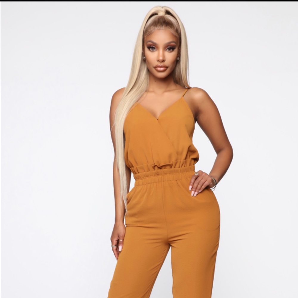 Cognac jumpsuit